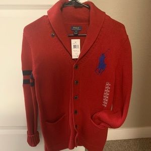 Boys Polo Ralph Lauren Cardigan Sweater Size 14/16